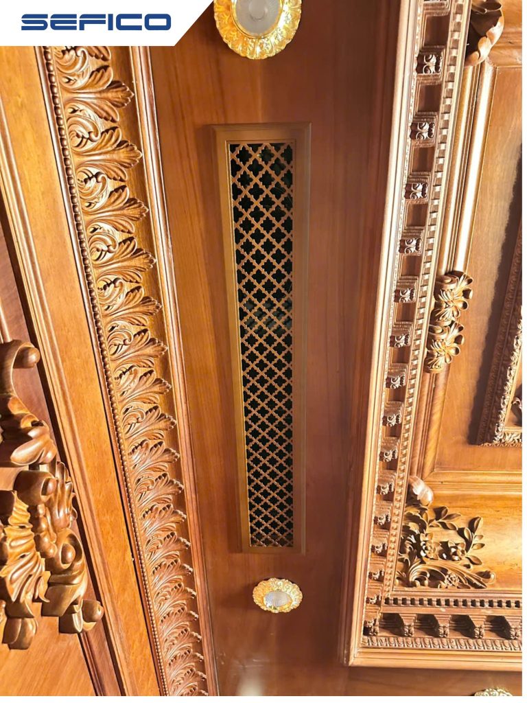 Cửa gió giả gỗ